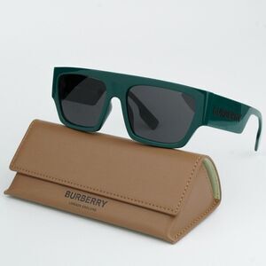 NEW Burberry BE4397U MICAH 407187 Green Dark Grey Unisex Sunglasses BE 4397U